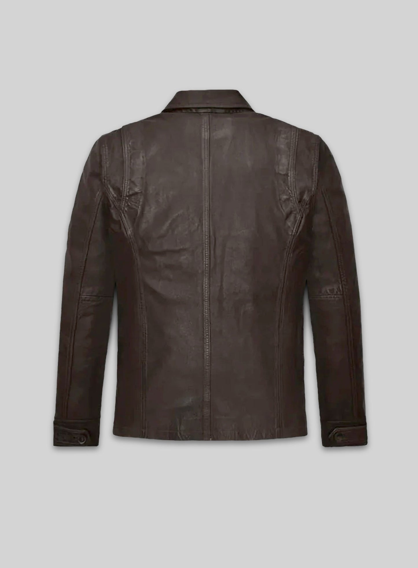 Dark Brown Jensen Ross Ackles Supernatural Season 7 Leather Jacket - S