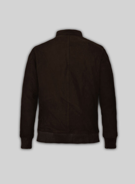 Dark Brown Suede Ryan Reynolds Leather Jacket