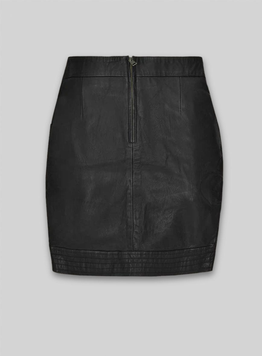 Dart Leather Skirt - # 456