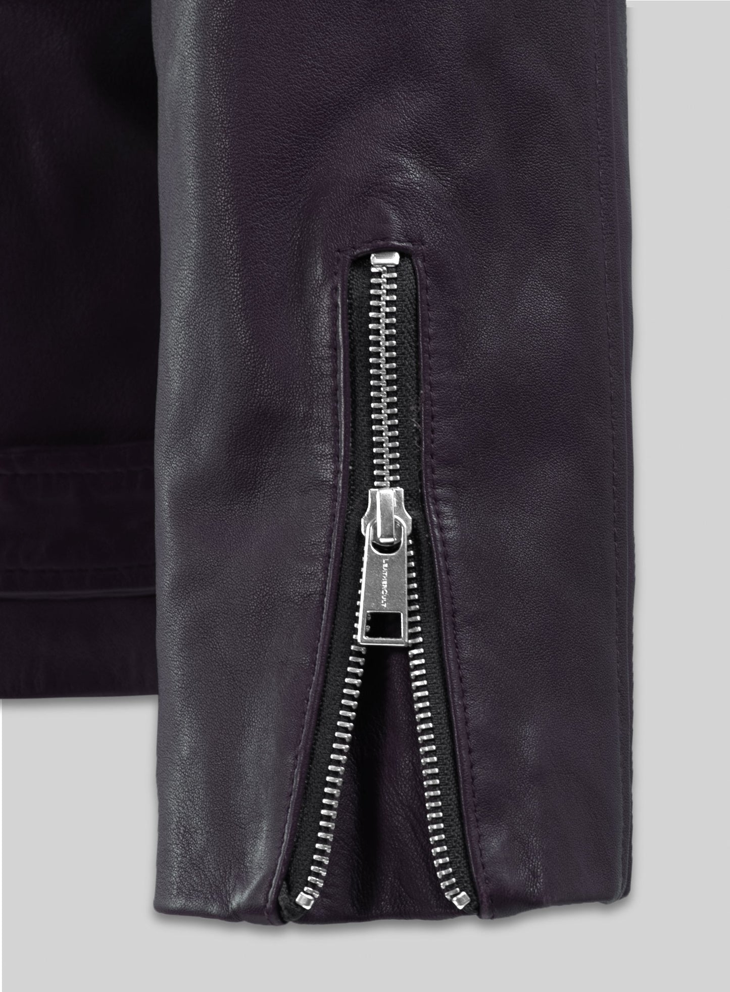 Dauntless Purple Biker Leather Jacket