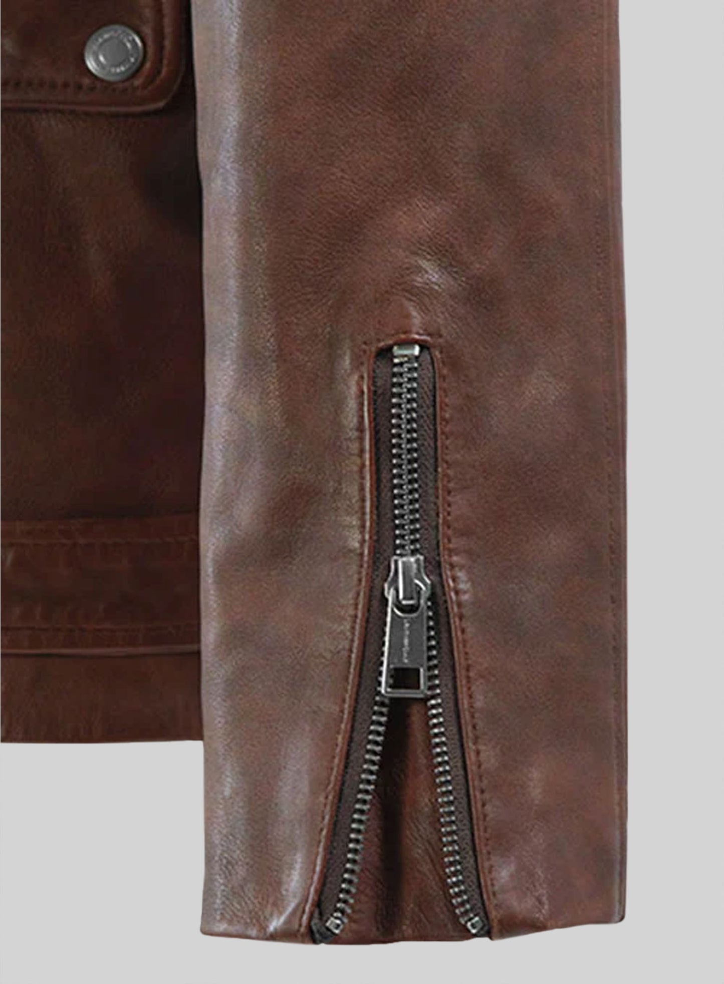 Dauntless Spanish Brown Biker Leather Jacket