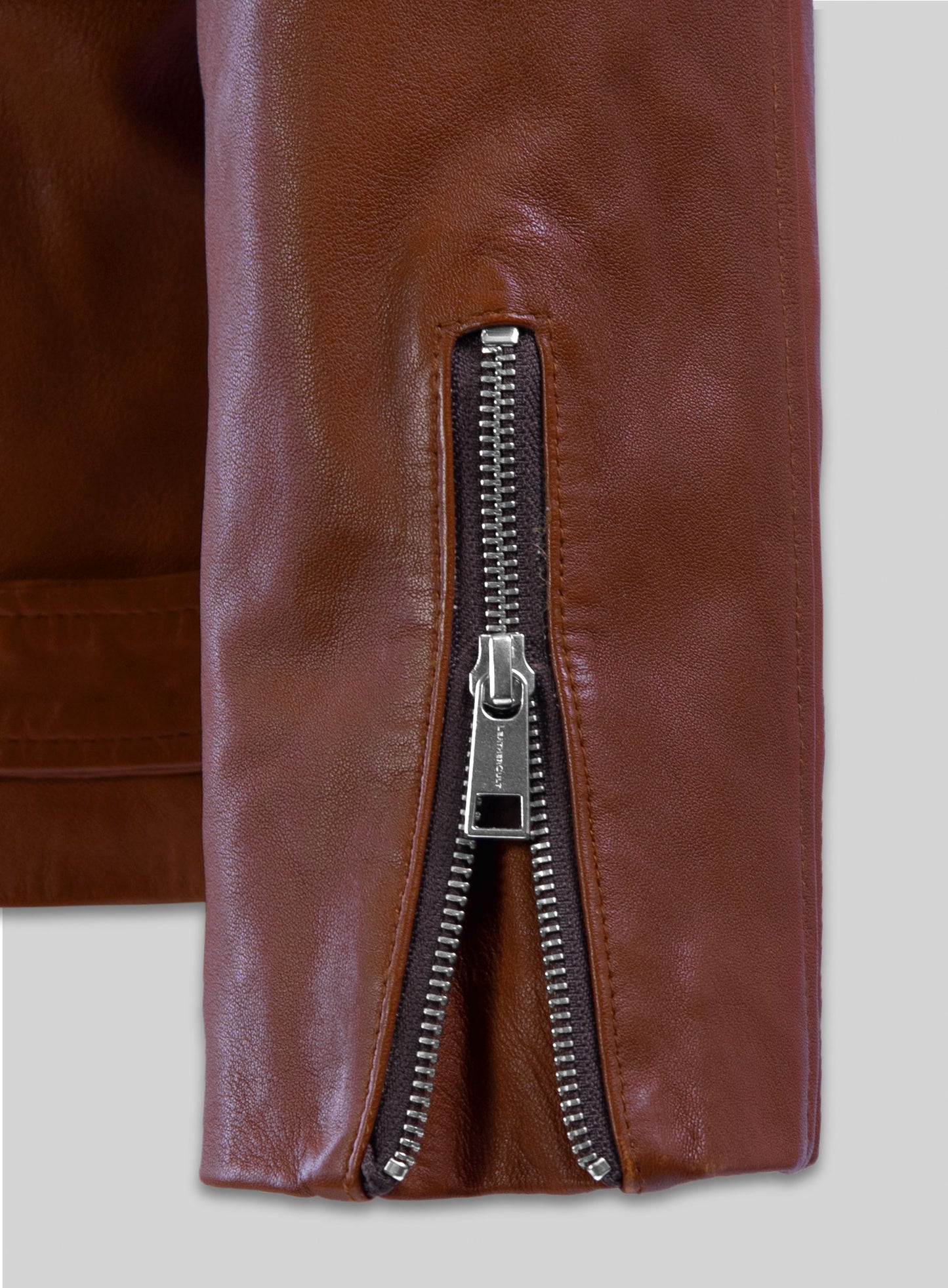 Dauntless Tan Biker Leather Jacket