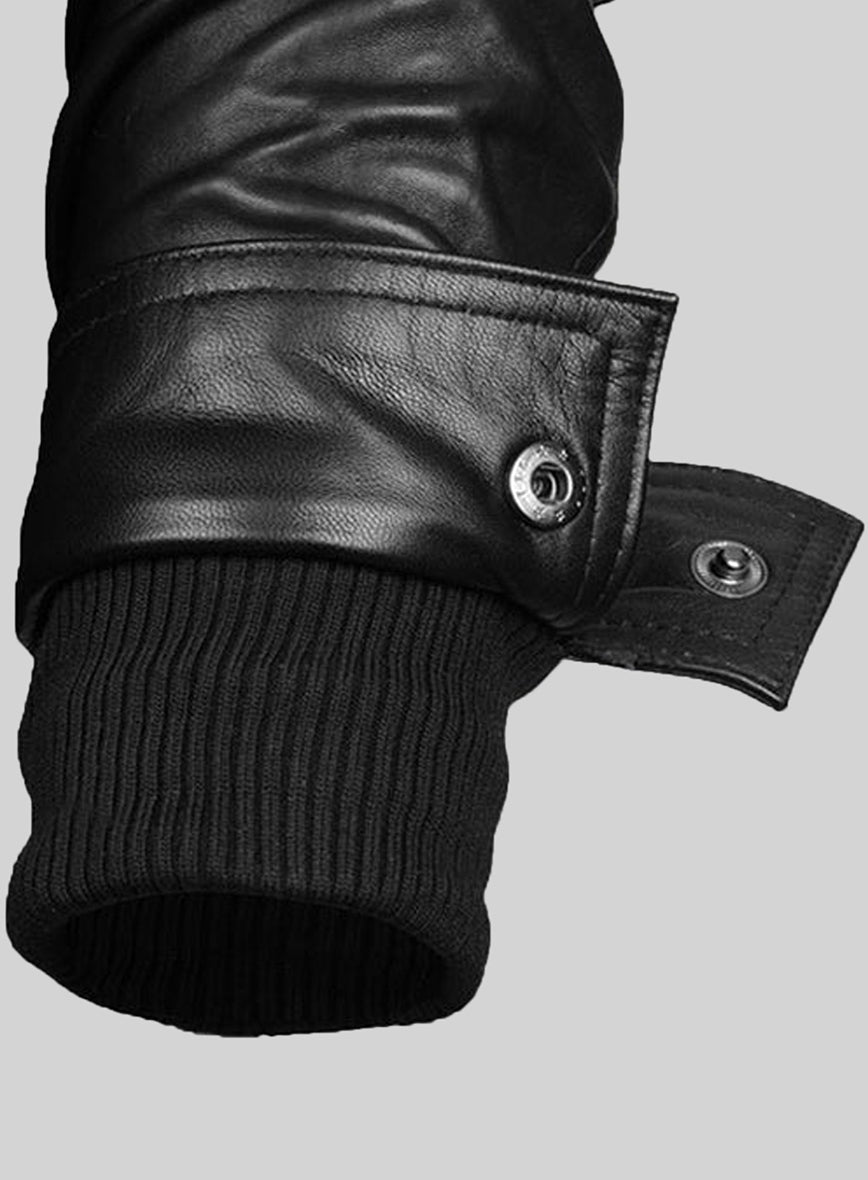 Demon Hooded Leather Jacket