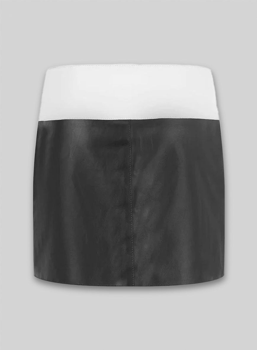 Devore Leather Skirt - # 479