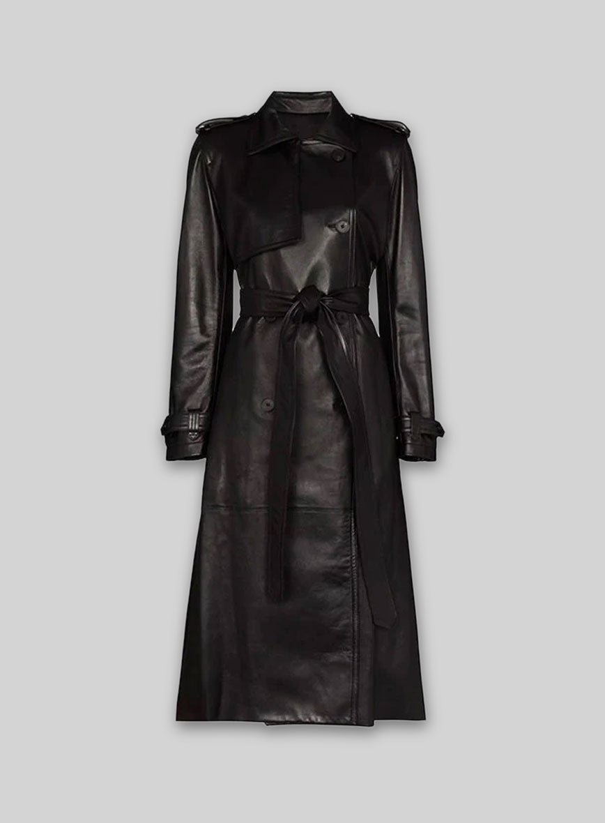 Dietrich Leather Long Coat