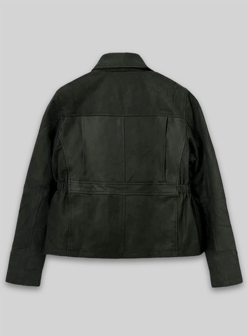 Distressed Black Katniss Hunger Games Leather Jacket - 42 Female