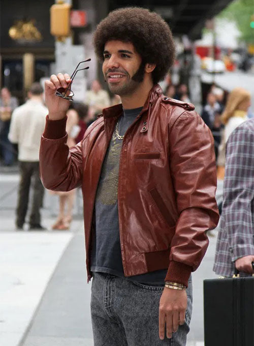 Drake Graham Anchorman 2: The Legend Continues Leather Jacket - LeatherCult