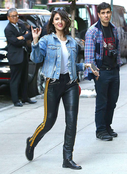 Eiza Gonzalez Leather Pants - LeatherCult