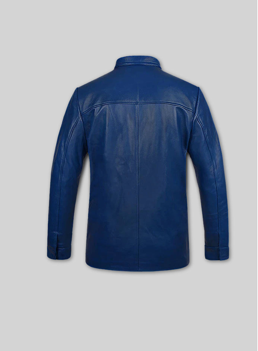 Elvis Presley Speedway Blue Leather Jacket