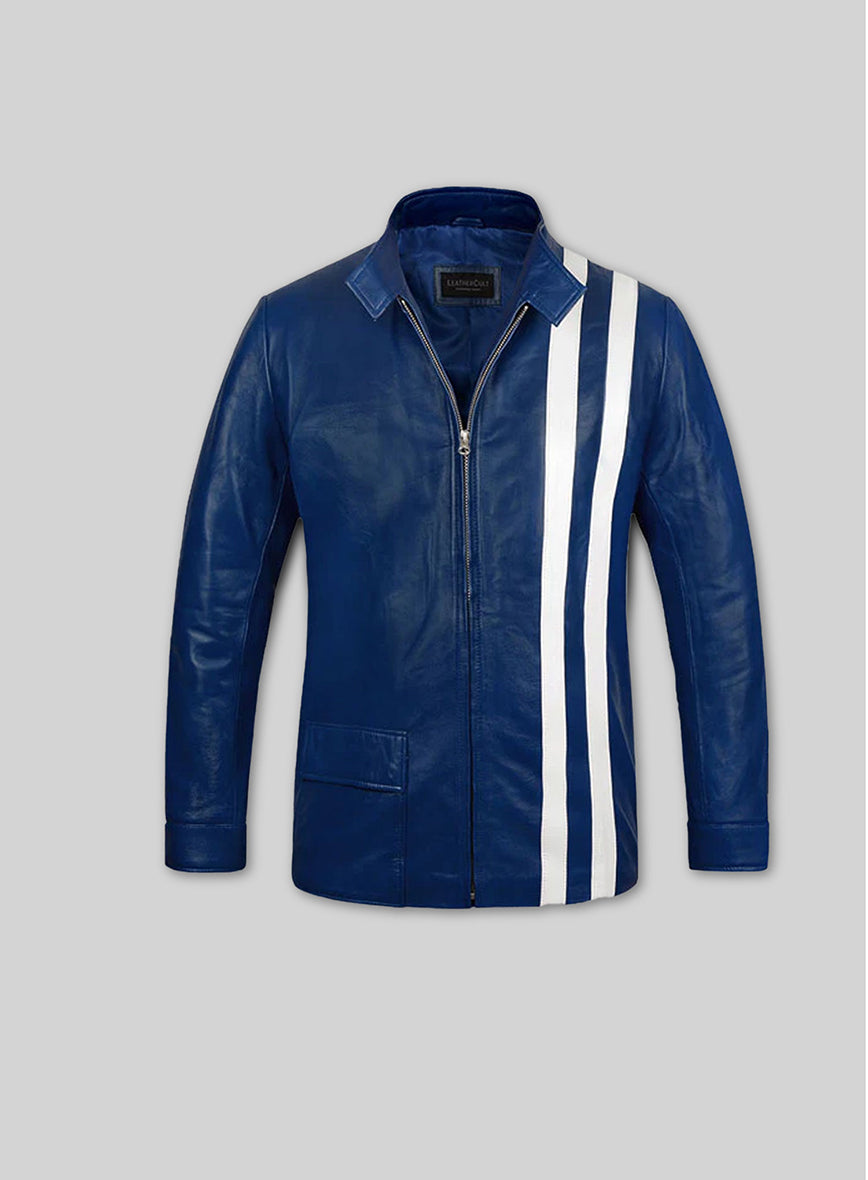 Elvis Presley Speedway Blue Leather Jacket