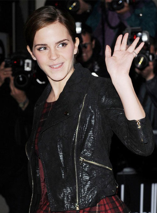 Emma Watson GQ Awards Leather Jacket - LeatherCult
