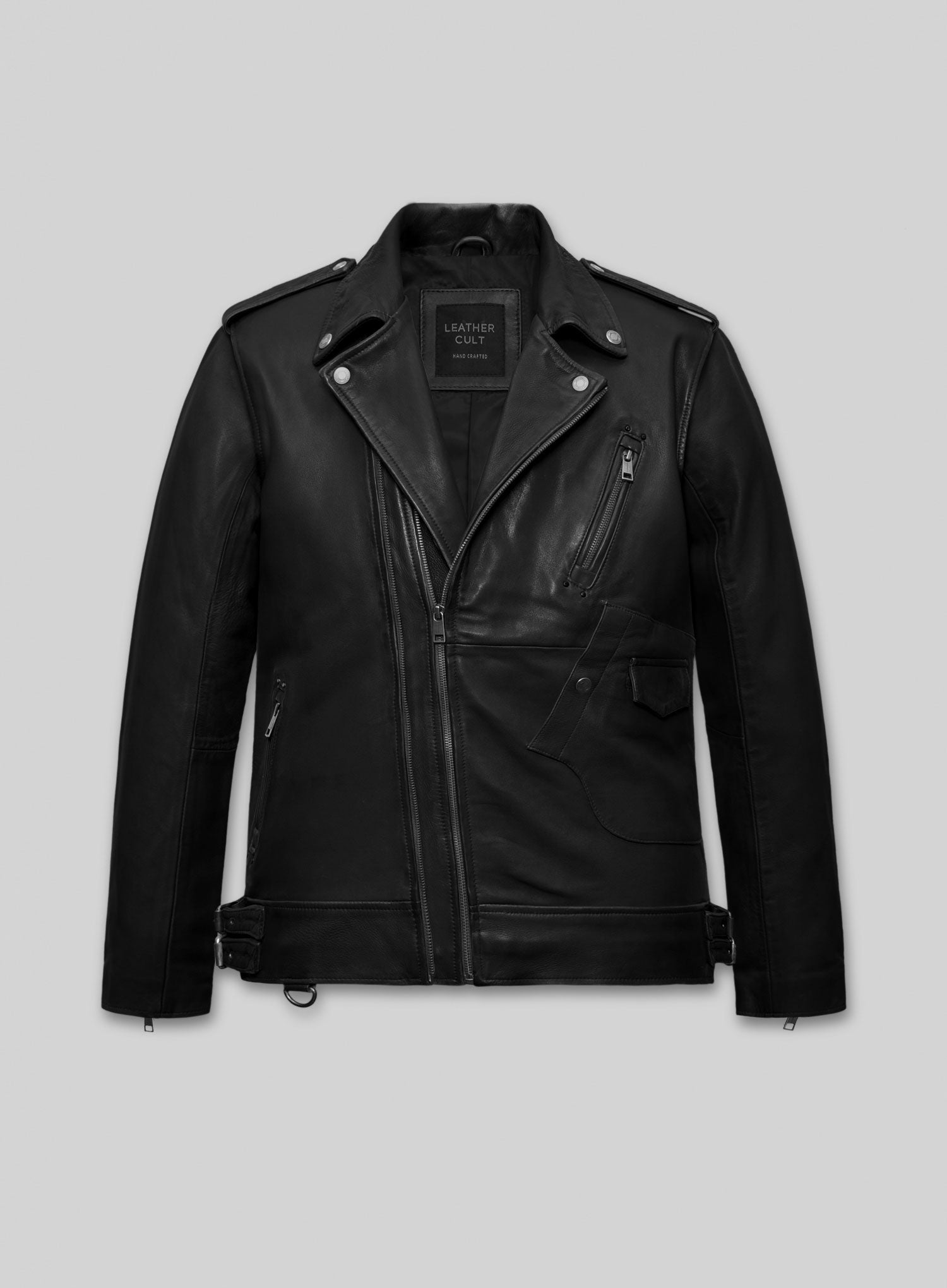 Men’s Falcon Black Rider Leather Jacket by LeatherCult