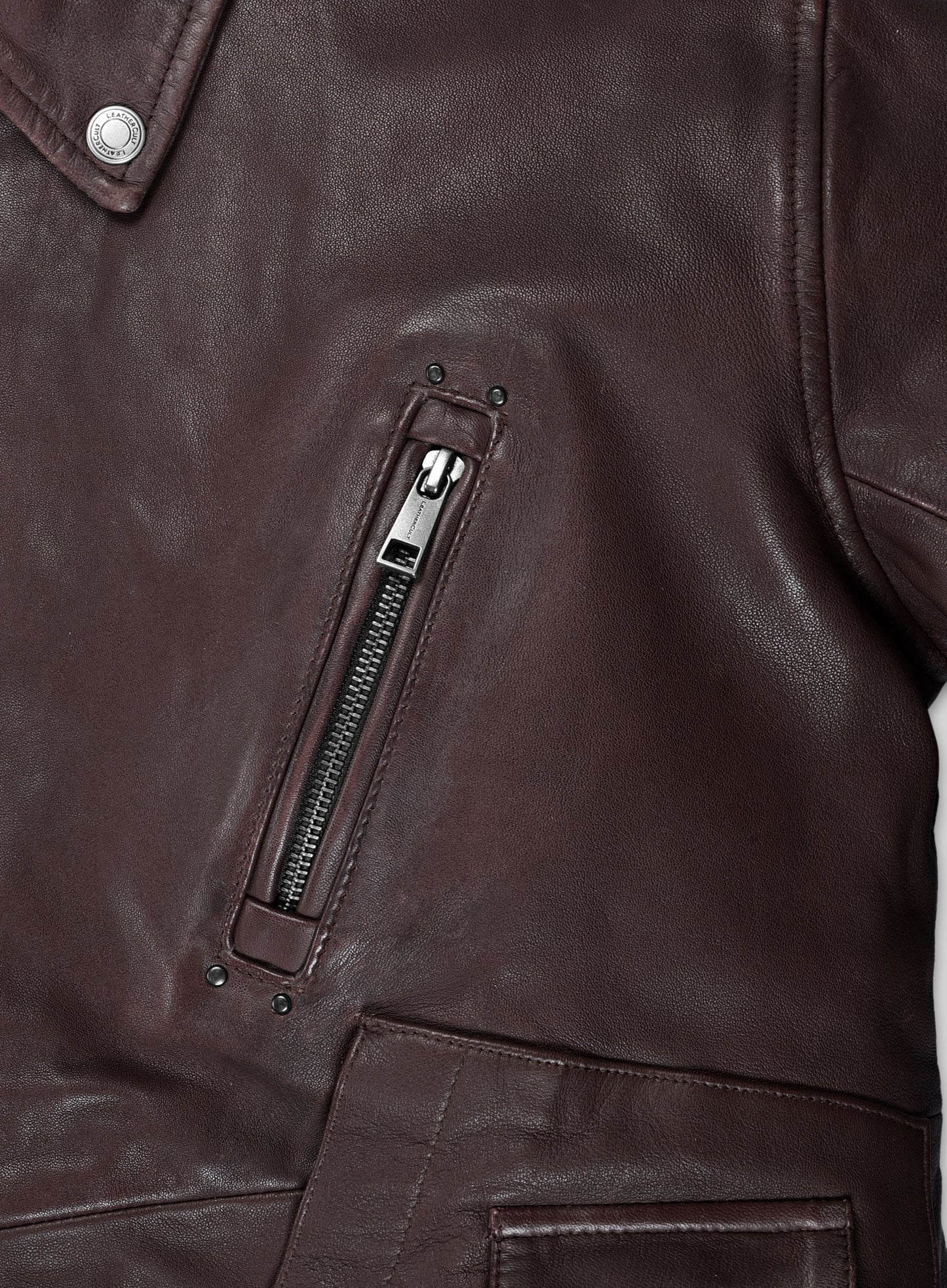 Falcon Burgundy Rider Leather Jacket