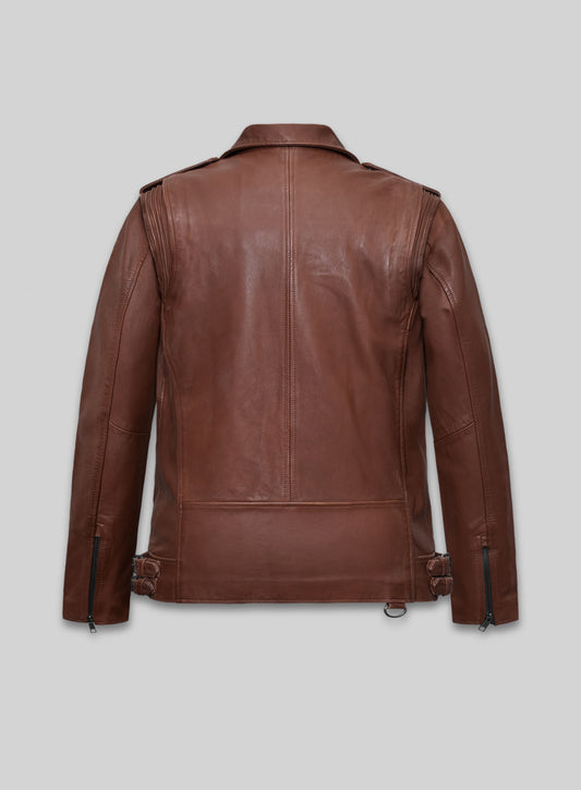 Falcon Tan Rider Leather Jacket