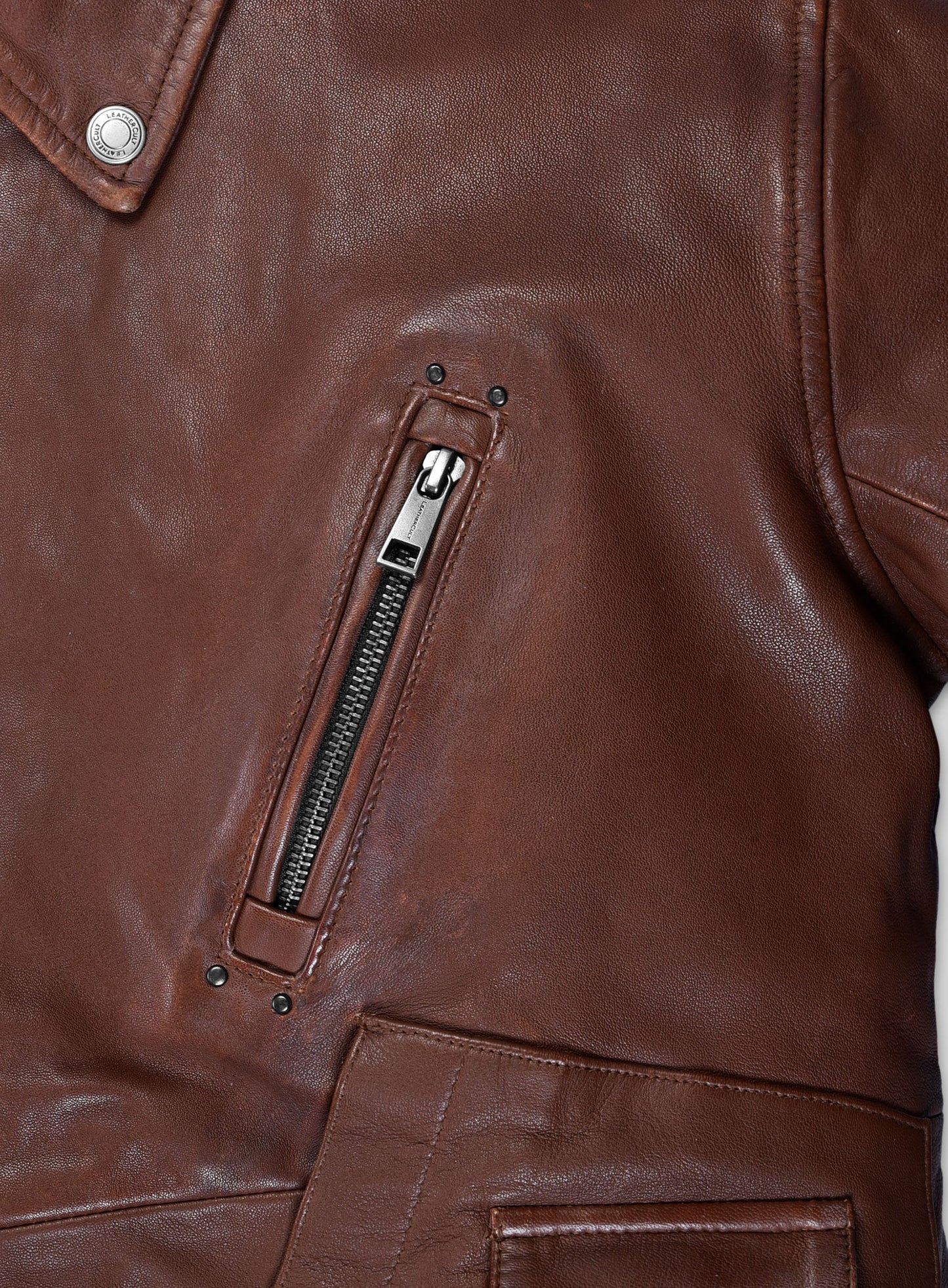 Falcon Tan Rider Leather Jacket