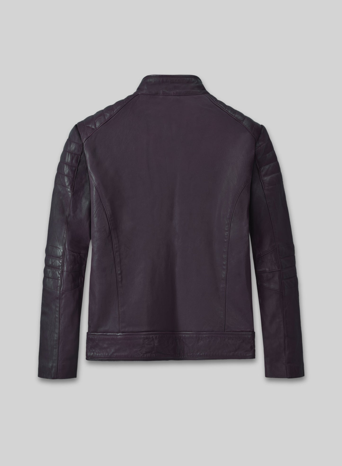 Firefly Moto Purple Biker Leather Jacket