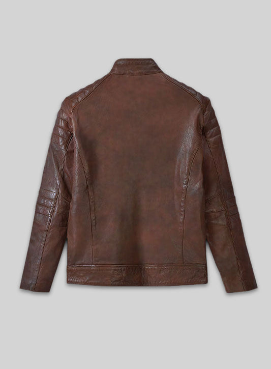 Firefly Moto Spanish Brown Biker Leather Jacket