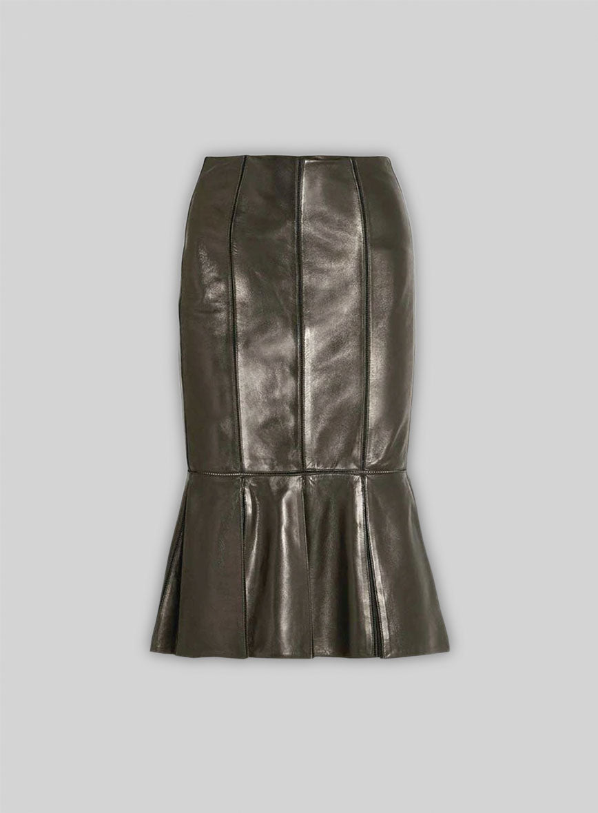 Fishtail Leather Skirt - # 451