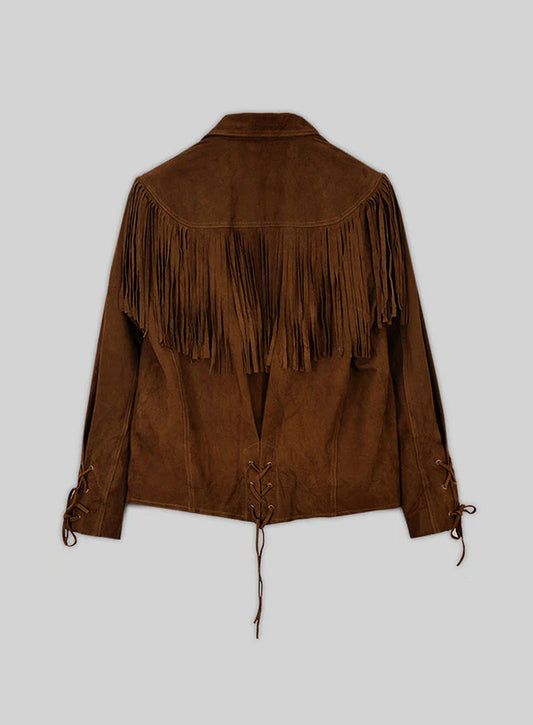 Fringe Leather Jacket #1012