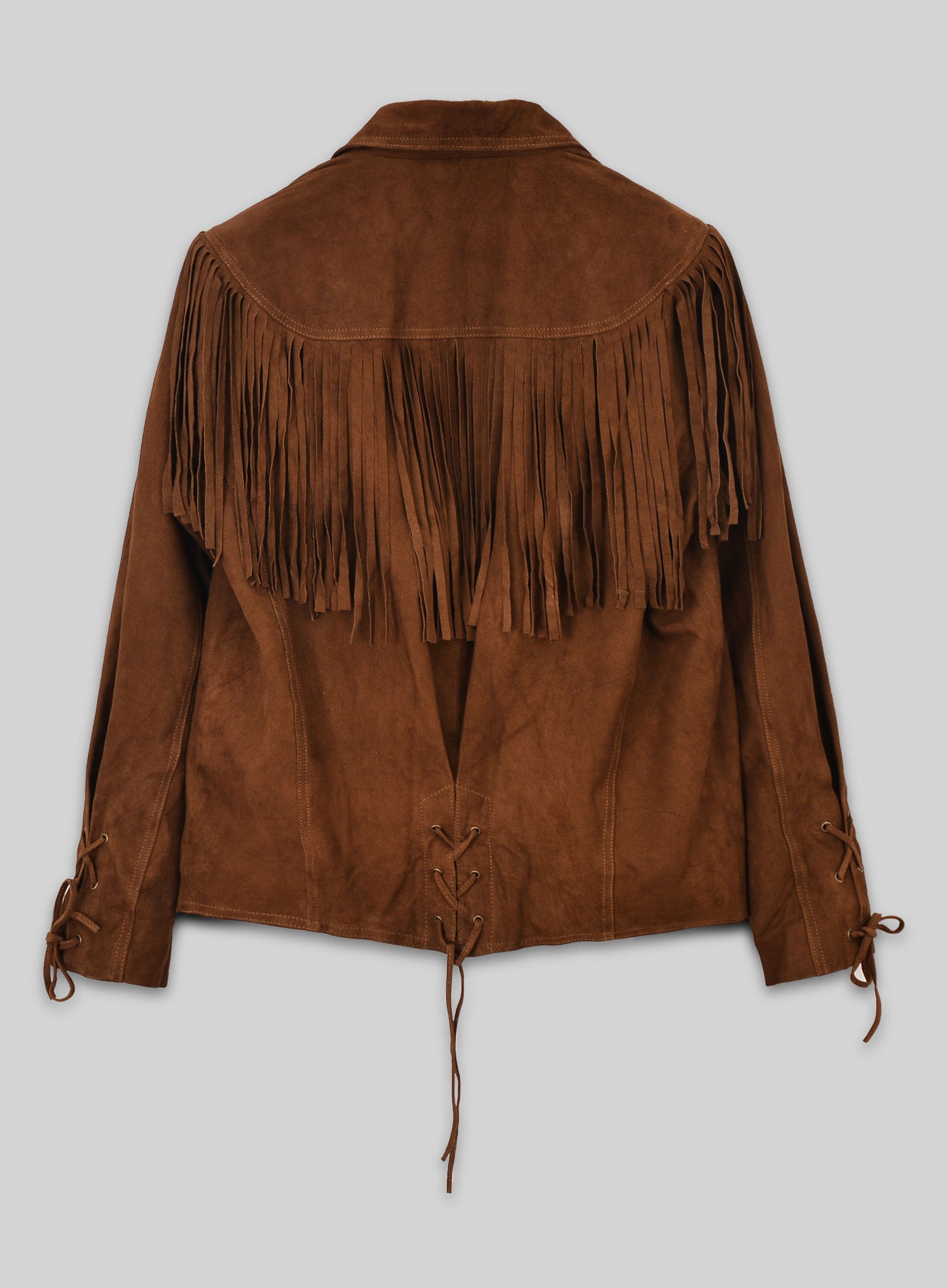 Fringe Leather Jacket #1012 - L