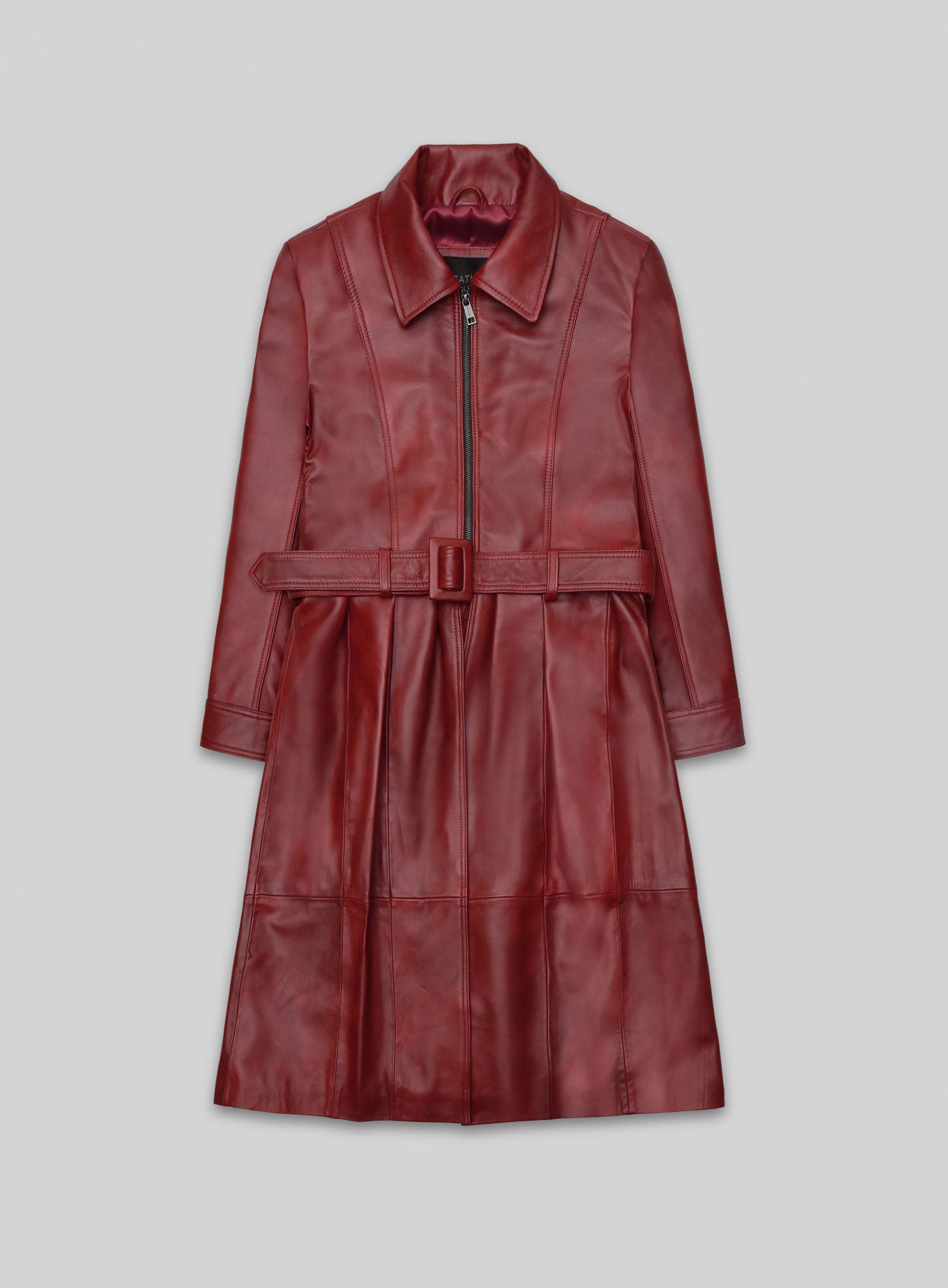 Gigi Hadid Leather Long Coat – LeatherCult