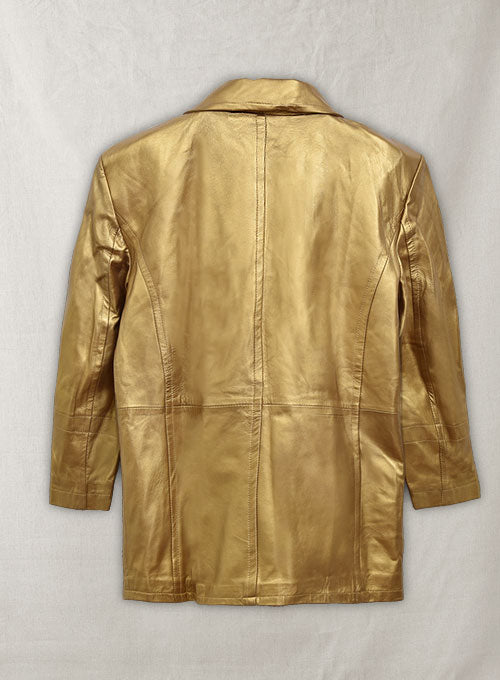 Golden Designer Leather Jacket #999 - XL Regular - LeatherCult