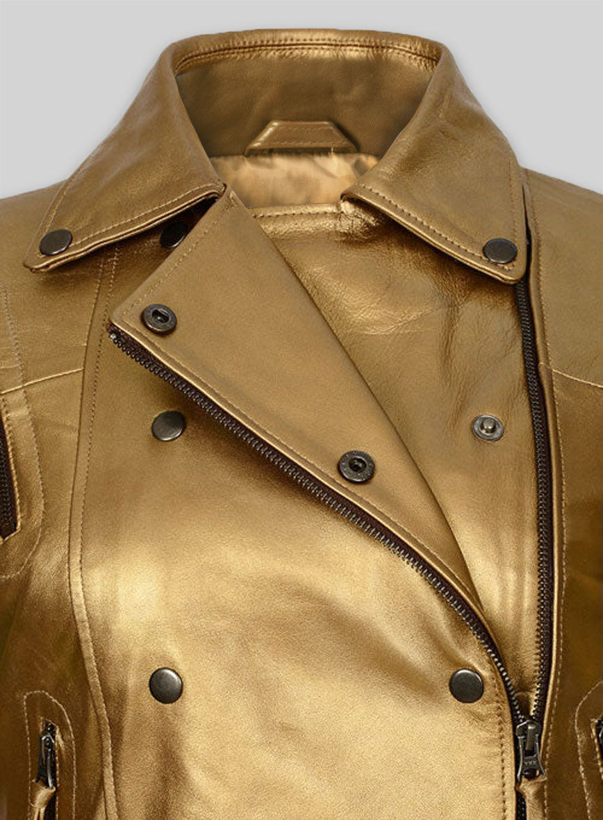 Golden Leather Jacket # 288