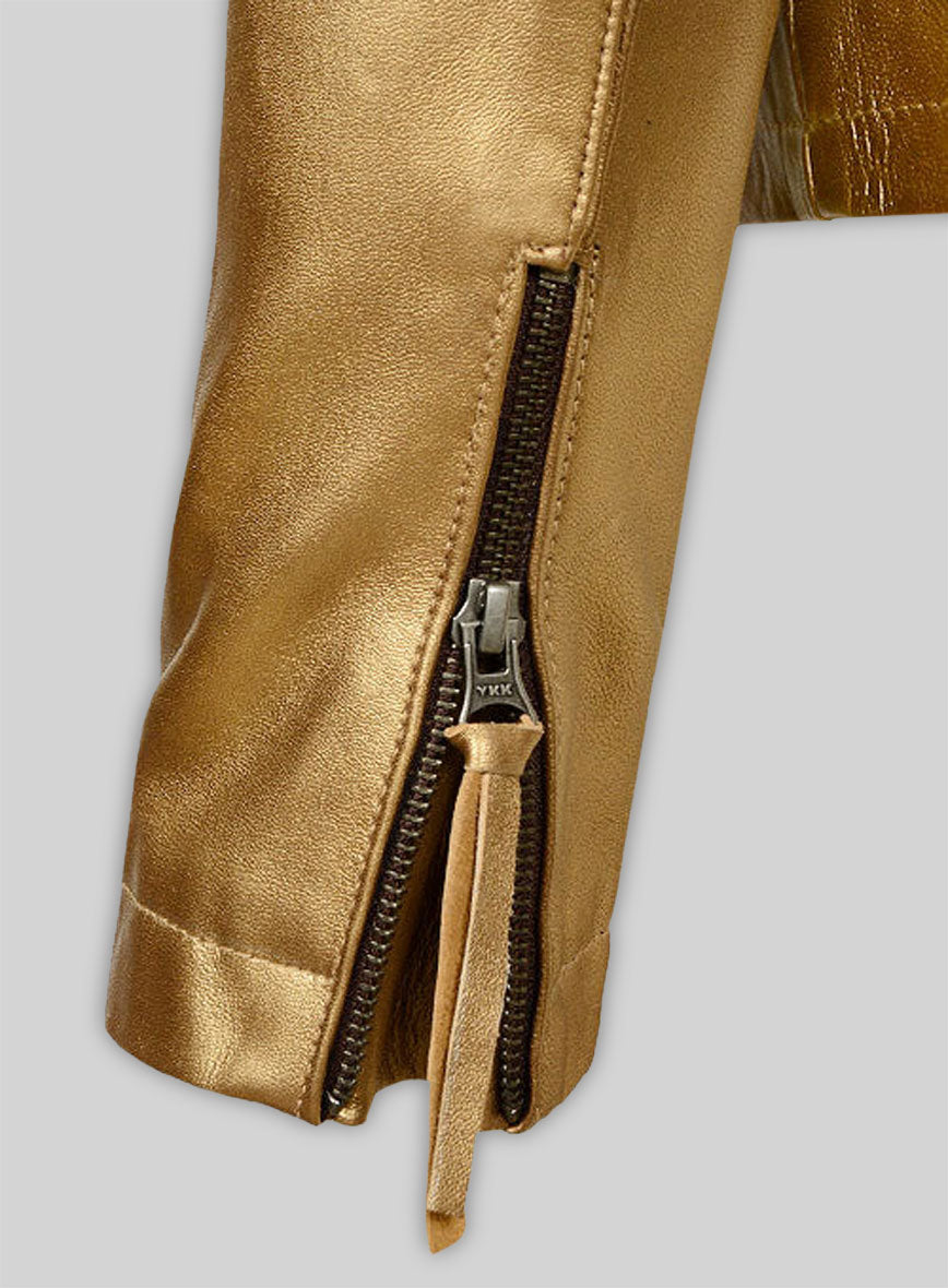 Golden Leather Jacket # 288