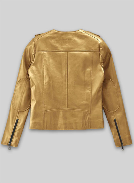 Golden Lizzy Caplan Now You See Me 2 Leather Jacket