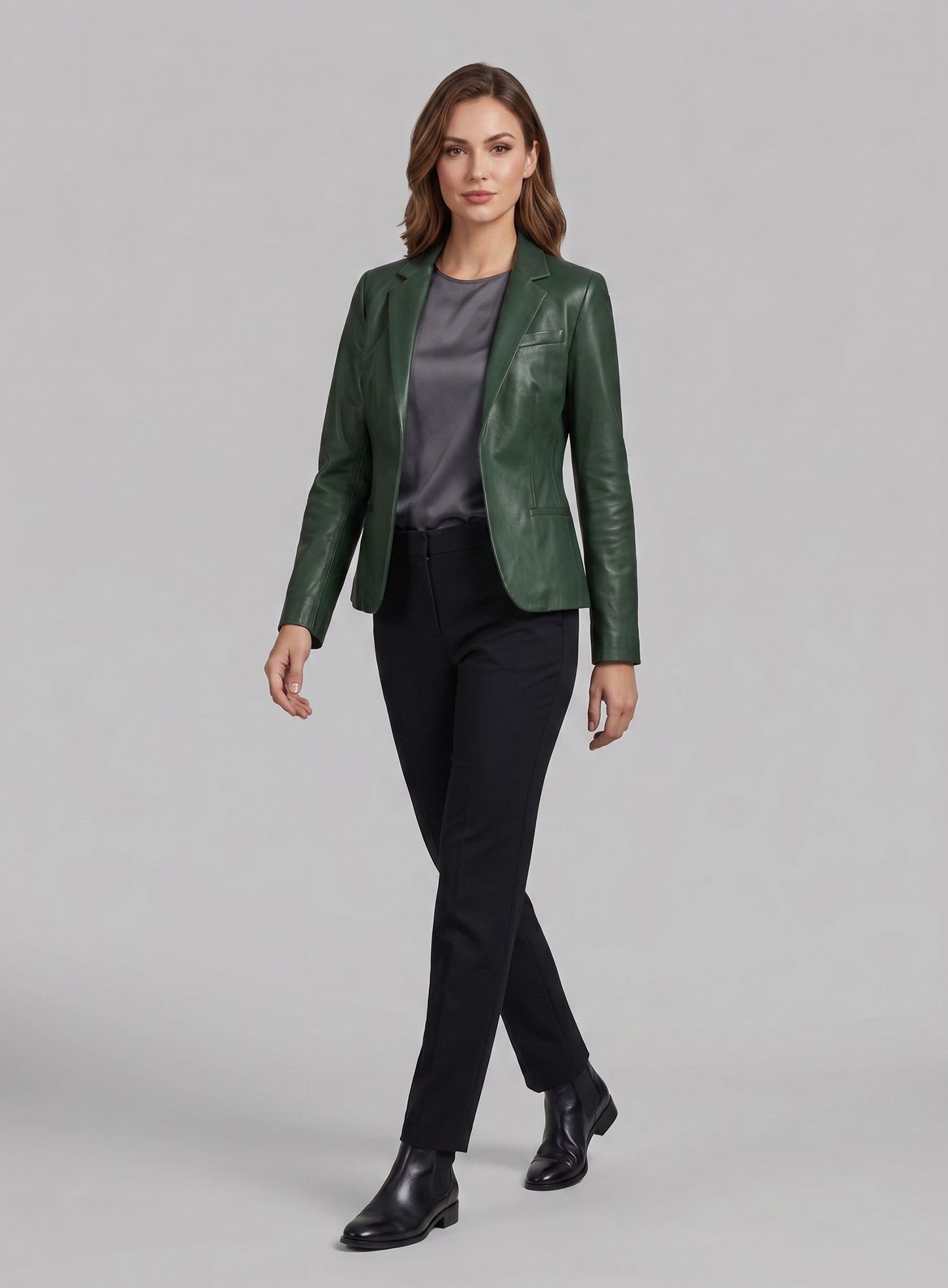 Grace Leather Blazer