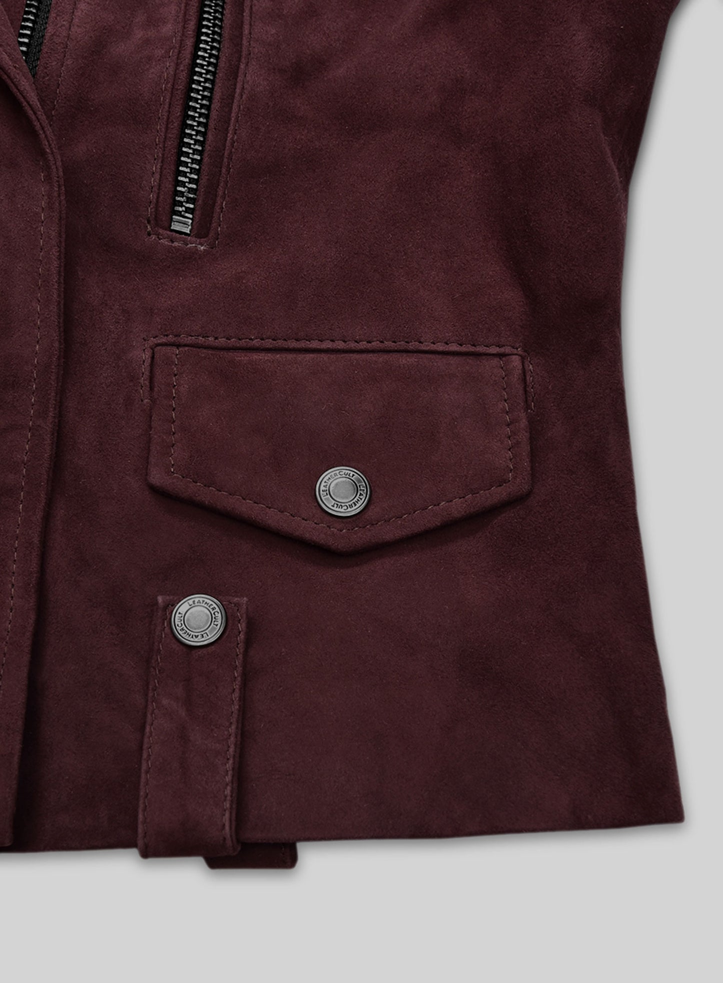 Grapevine Suede Kendall Jenner Leather Jacket # 3