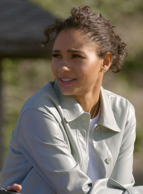 Greta Onieogou All American Leather Shirt - LeatherCult