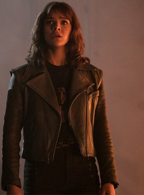Hailee Steinfeld Bumblebee Leather Jacket LeatherCult Hailee Steinfeld Bumblebee Leather Jacket LeatherCult