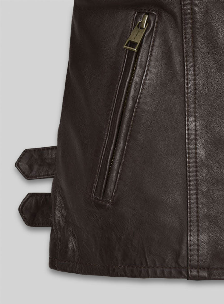 Hailey Baldwin Bieber Leather Jacket #1