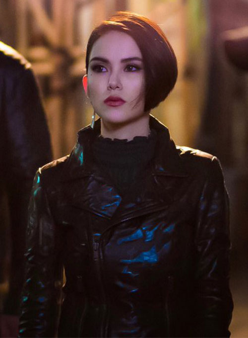 Hannah Quinlivan Skyscraper Leather Jacket - LeatherCult