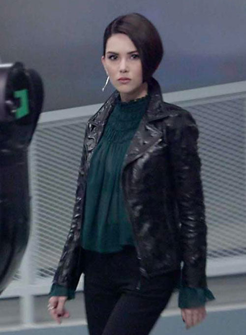 Hannah Quinlivan Skyscraper Leather Jacket - LeatherCult