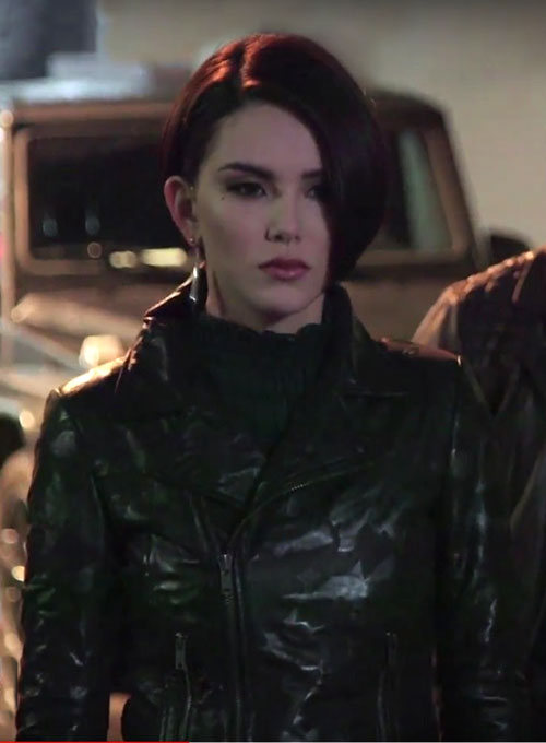 Hannah Quinlivan Skyscraper Leather Jacket - LeatherCult