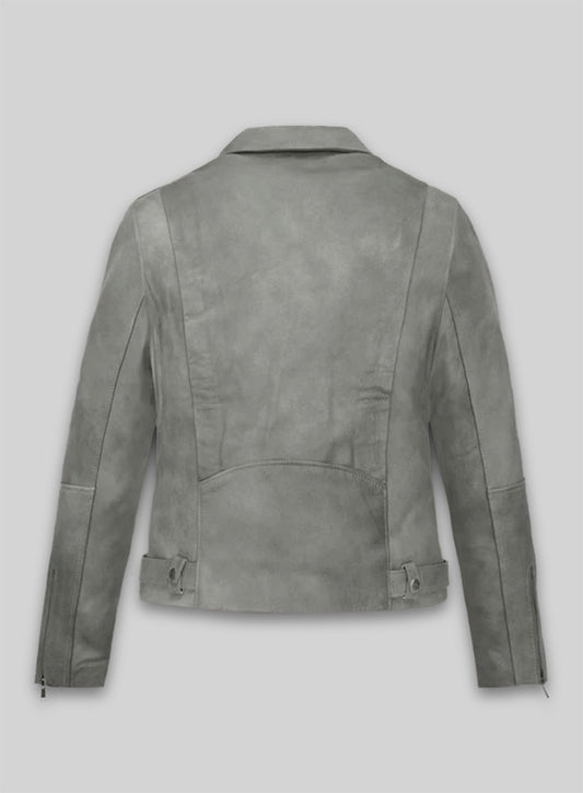Harbor Gray Leather Jacket # 246