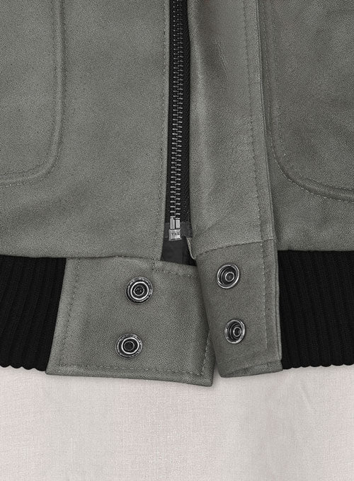 Harbor Gray Kendall Jenner Leather Jacket # 1 - LeatherCult