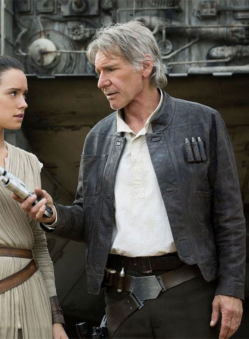Harrison Ford Star Wars: The Force Awakens Leather Jacket - LeatherCult