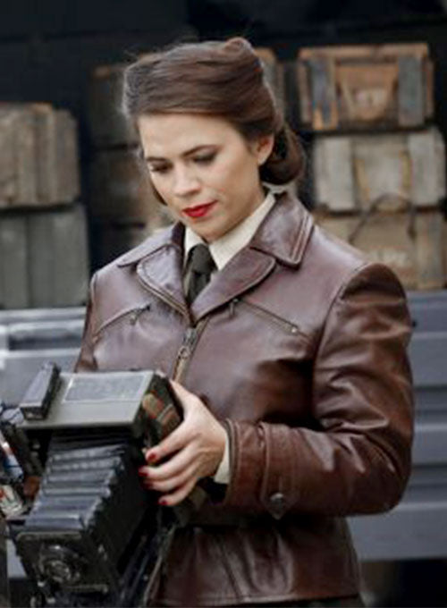 Hayley Atwell Captain America First Avenger Leather Jacket - LeatherCult