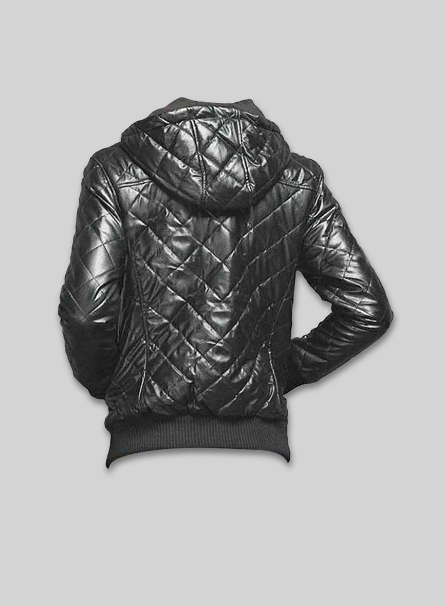 Hooded Leather Jacket - # 627