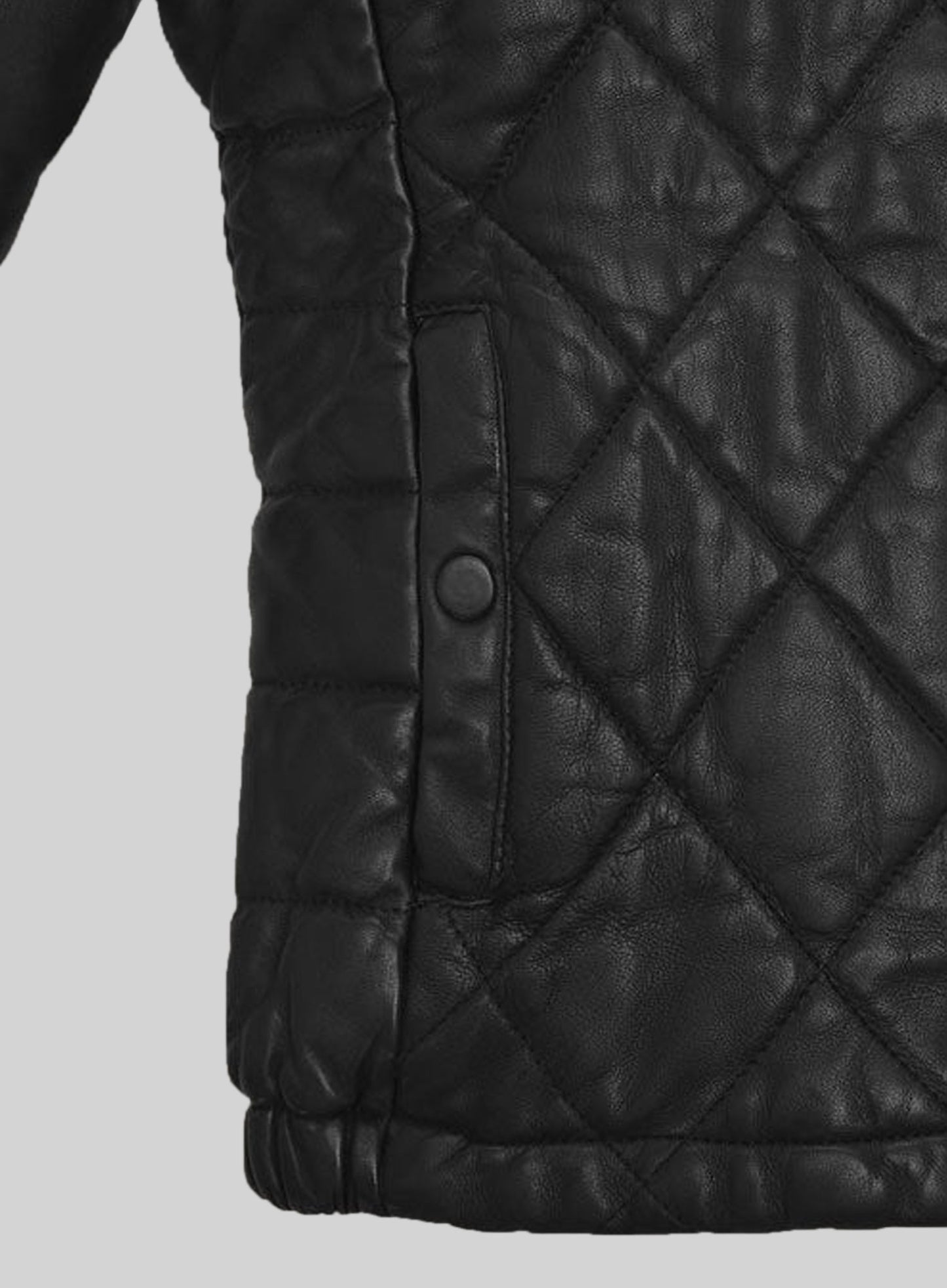 Hooded Leather Jacket # 510