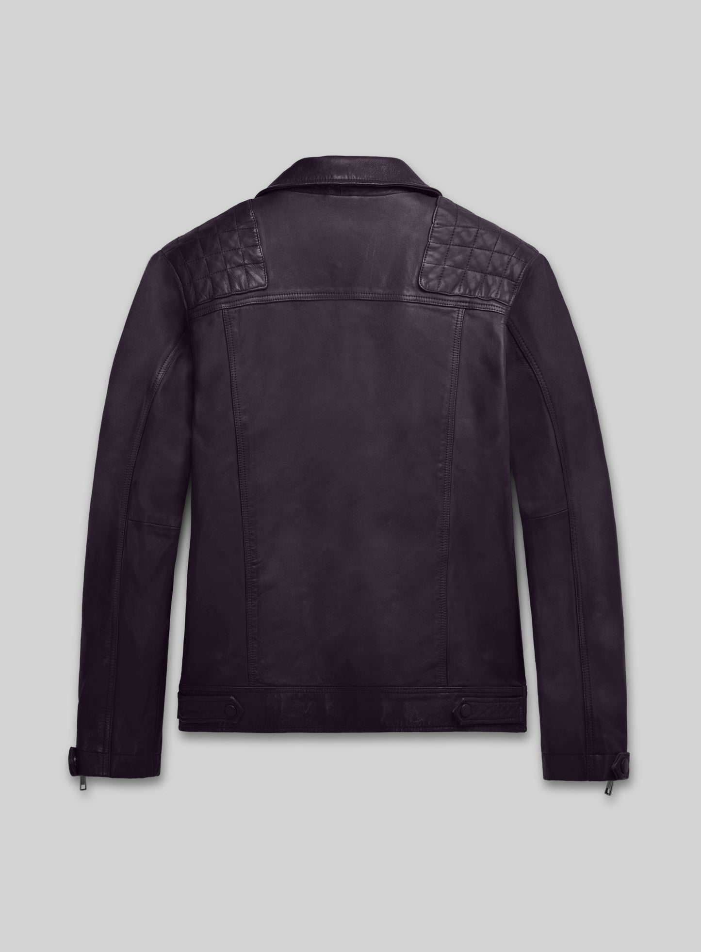 Ironwood Purple Biker Leather Jacket