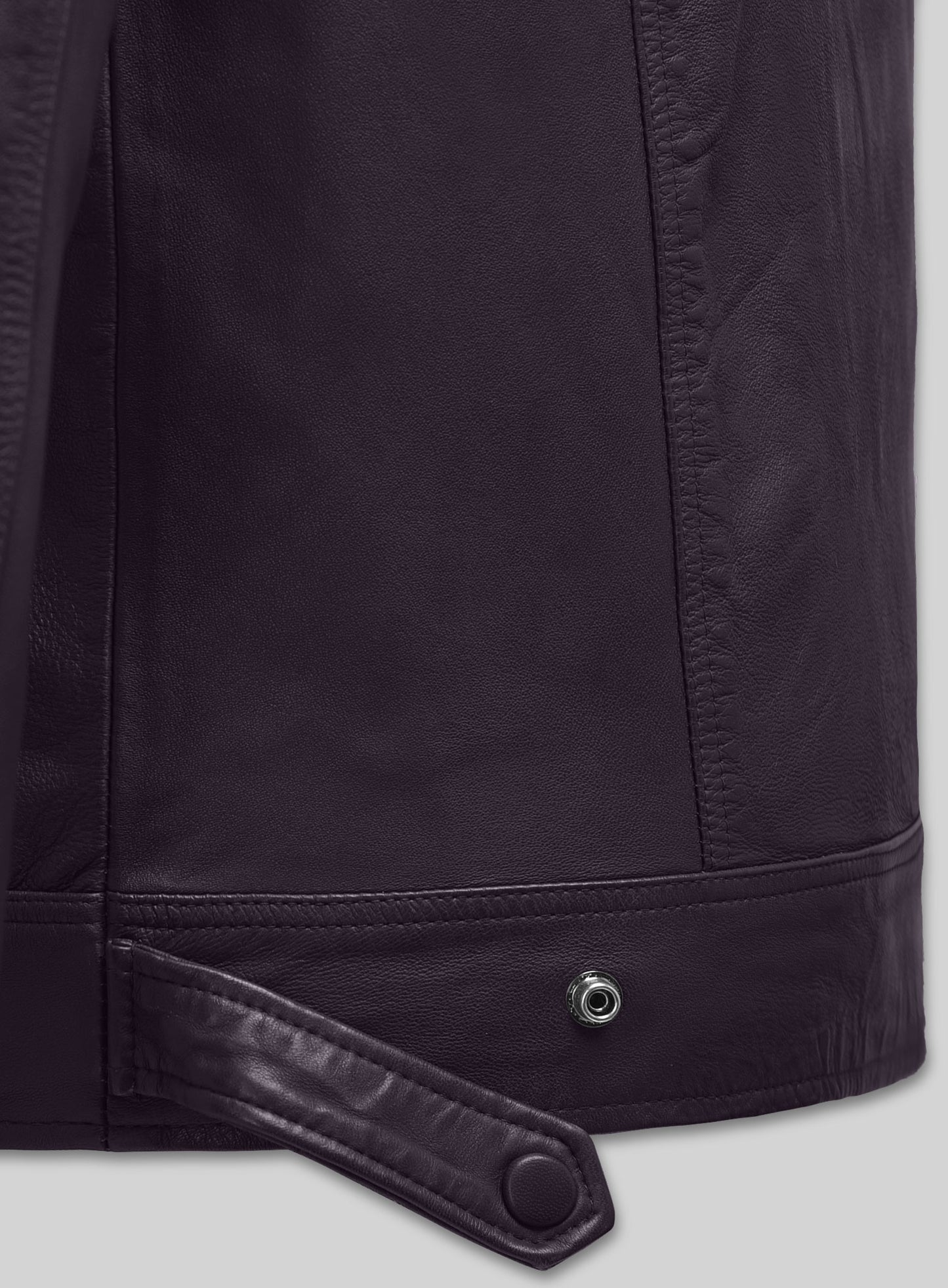 Ironwood Purple Biker Leather Jacket