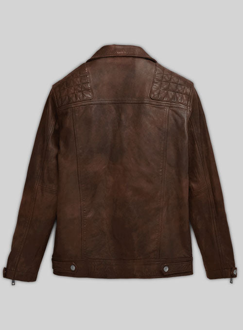 Ironwood Spanish Brown Biker Leather Jacket