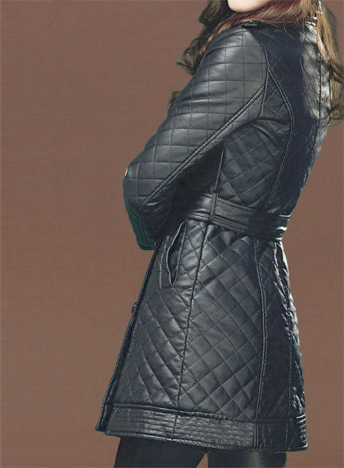 Isabel Leather Trench Coat # 518 - LeatherCult