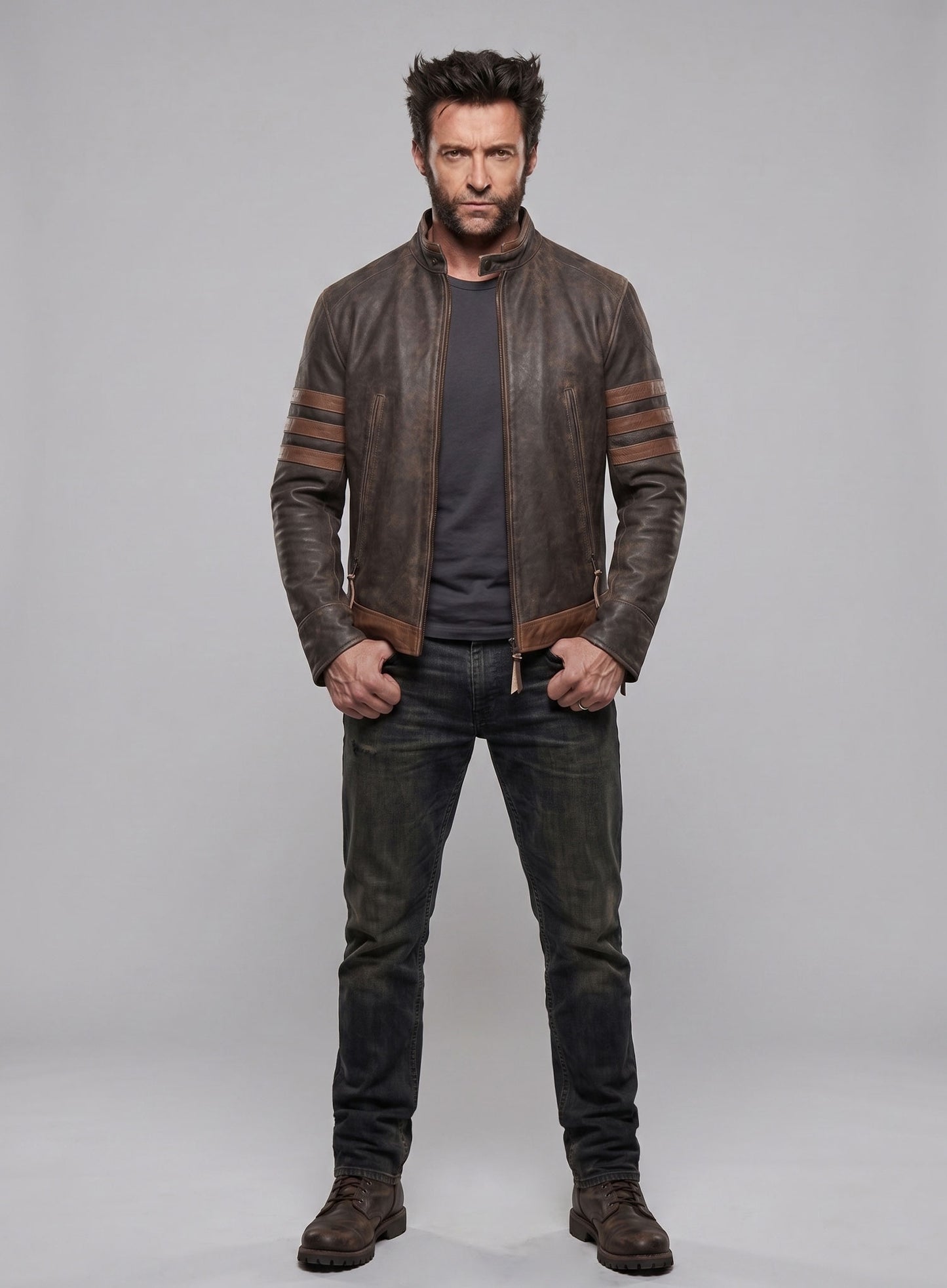 X - Men Origins Wolverine Leather Jacket