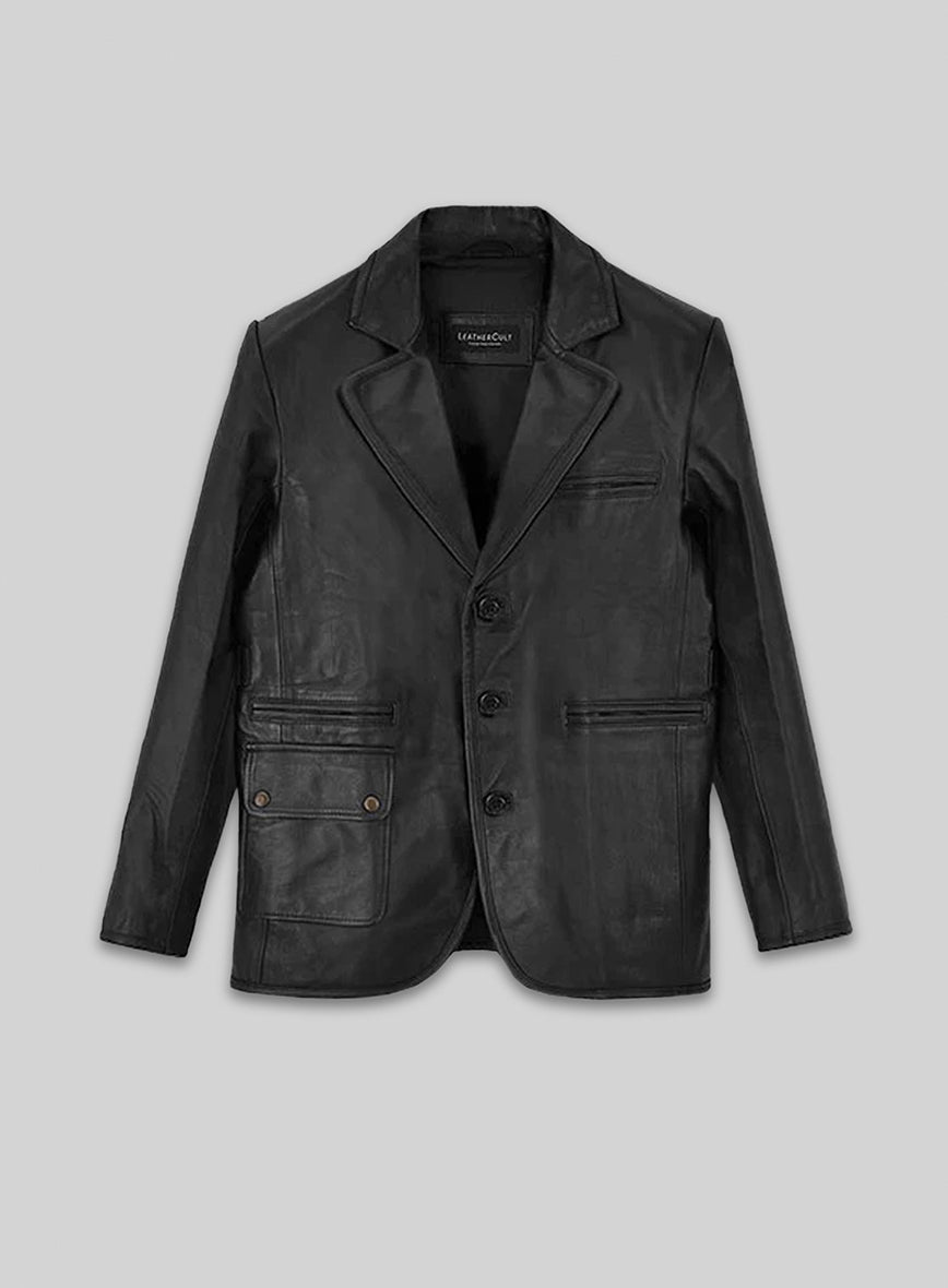 Jean-Claude Van Damme Until Death Leather Blazer