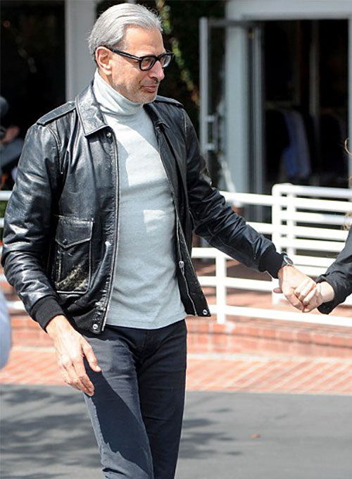 Jeff Goldblum Leather Jacket #2 - LeatherCult